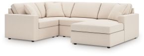 Signature Design by Ashley® 92103S65 Modmax - 4-Piece Sectional With Raf Corner Chaise, With Laf Corner Chair - Oyster