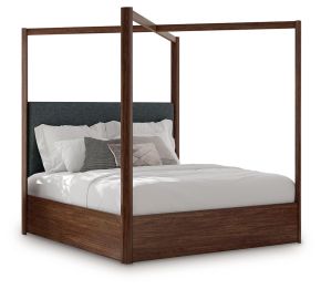 Signature Design by Ashley® PCB857B6 Dilenno - King Canopy Bed - Dark Brown