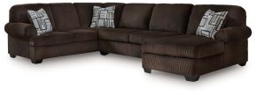 Signature Design by Ashley® PC35603S2 Kimlee - 3-Piece Sectional With RAF Chaise - Chocolate