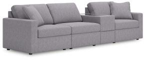 Ashley Furniture 92104S29 Ashley Furniture 92104S29 Modmax - 4-Piece Sectional With Storage Console - Granite