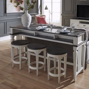 Liberty Furniture 417-OT-4PCS Allyson Park - 4 Piece Dining Room Set - White