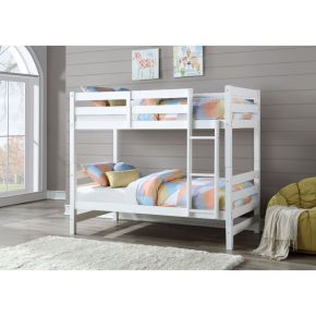 ACME 37785 Ronnie - Twin Over Twin Bunk Bed - White