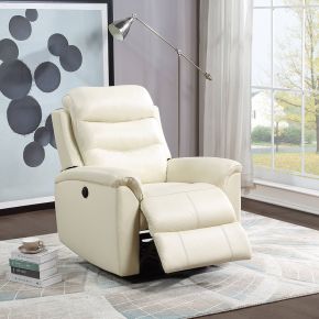 ACME 59692 Ava - Power Motion Recliner - Beige Top Grain Leather Match