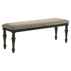 Coaster Fine Furniture 108223 Bridget - Fabric Upholstered Dining Bench - Stone And Charcoal