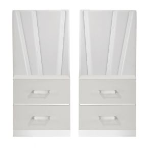 New Classic B1840-040P Europa - Nightstand Panels (Set of 2) - White