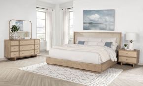 Coaster Fine Furniture 225041Q-S4 Kailani - 4 Piece Queen Bedroom Set - Beige Oak
