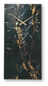 Signature Design by Ashley® A8010430 Teague - Wall Clock - Black / Gold Finish