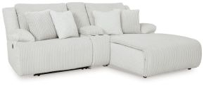 Signature Design by Ashley® 92706S4 Top Tier - 3-Piece Reclining Sectional Sofa With Raf Chaise - Alloy