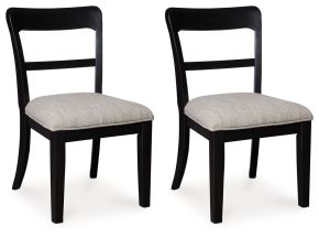 Ashley Furniture PCD824-01 Greddinton - Upholstered Dining Side Chair (Set of 2) - Black