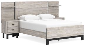 Signature Design by Ashley® B1036B5 Vessalli - Gray - Queen Panel Bed With Extensions