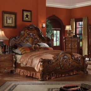 ACME 12137EK ACME 12137EK Dresden - Eastern King Bed - Cherry Oak