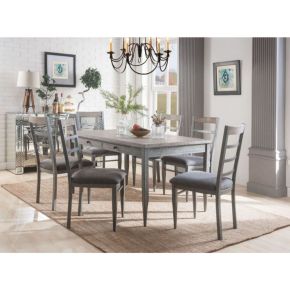 ACME 70270 Ornat - Dining Table - Gray Oak & Antique Gray