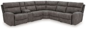 Signature Design by Ashley® 61003S7 Next-Gen Durapella - 6-Piece Power Reclining Sectional - Slate