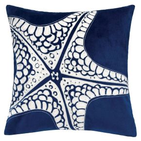 Furniture of America PL8083-2PK Jude - Pillow (Set of 2) - White / Blue