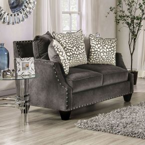 Furniture of America SM6227-LV Hendon - Loveseat - Gray