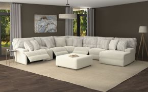 Catnapper 32828-1901/16 Carmen - Castered Cocktail Ottoman - Bone