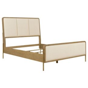 Coaster Fine Furniture 224301QCRM Arini - Queen Panel Bed - Cream And Sand Wash