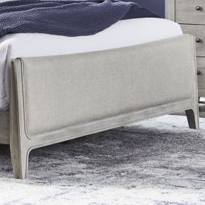 Liberty Furniture 694-BR16FU New Haven - King Upholstered Panel Footboard - White