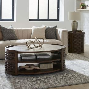 Liberty Furniture 369-OT-3PCS Warren Park - 3 Piece Set - Coffee Brown