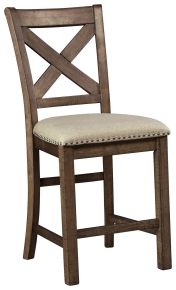 Signature Design by Ashley® D631-124 Moriville - Beige - Upholstered Barstool (Set of 2)