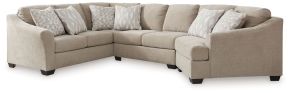 Signature Design by Ashley® 52705S1 Brogan Bay - Cork - 3-Piece Sectional With Raf Cuddler