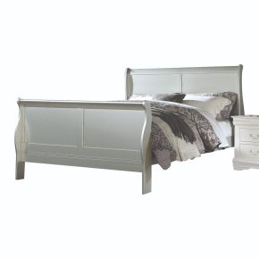 ACME 26697EK Louis Philippe III - Eastern King Bed - Platinum - 47"