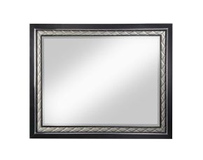 ACME BD01429 Nicola - Mirror - Silver Synthetic Leather & Black