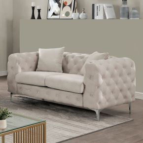 Furniture of America CM6498BG-LV-PK Sapphira - Loveseat - Beige