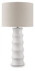 Signature Design by Ashley® L235854 Veraleigh - Poly Table Lamp - White