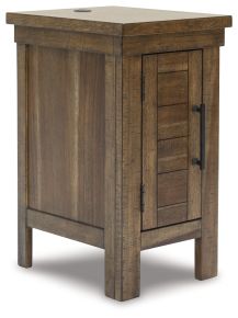 Ashley Furniture T731-7 Moriville - Chair Side End Table - Grayish Brown