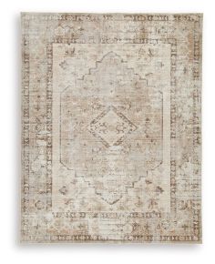 Ashley Furniture R407911 Livdon - 8' x 10' Washable Rug - Brown / Beige / Gray