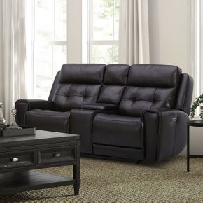 Liberty Furniture 7006DB-23P Carrington - Loveseat With Console P3 & ZG - Dark Brown