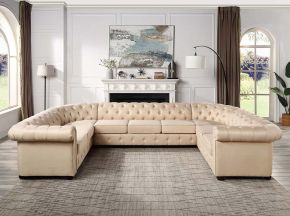 ACME LV01460 Jaqueline - Sectional Sofa - Beige Linen