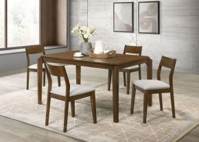 Coaster Fine Furniture 108921-S5 Almonte - 5 Piece Rectangular Dining Set - Dark Brown