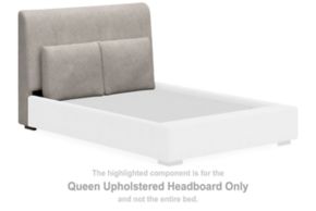 Signature Design by Ashley® B974-77 Cabalynn - Queen Upholstered Headboard - Oatmeal
