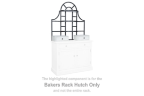 Signature Design by Ashley® PCD824-280H Greddinton - Bakers Rack Hutch - White / Black