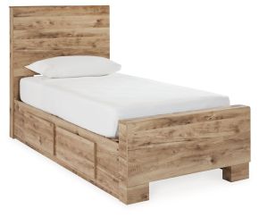 Ashley Furniture B1050B28 Ashley Furniture B1050B28 Hyanna - Twin Panel Bed With 2 Side Storage - Tan