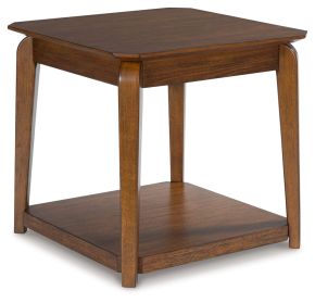 Ashley Furniture T596-2 Trenmour - Square End Table - Medium Brown