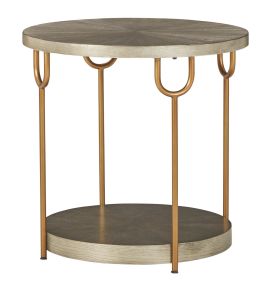 Signature Design by Ashley® T178-6 Ranoka - Platinum - Round End Table