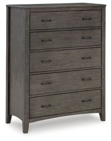 Signature Design by Ashley® B651-46 Montillan - Grayish Brown - Five Drawer Chest