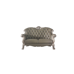ACME 58176 Dresden - Loveseat - Vintage Bone White & PU