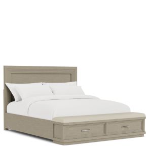 Riverside Furniture 73476-73473-73479 Cascade - Queen Upholstered Storage Bed With LED Light Strip - Dovetail
