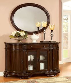 Furniture of America CM3319SV Bellagio - Server - Brown Cherry