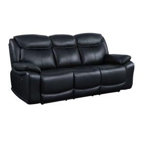 ACME LV00060 Ralorel - Sofa - Black Top Grain Leather