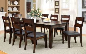 Furniture of America CM3187T Dickinson - Dining Table With X Leaf - Dark Cherry