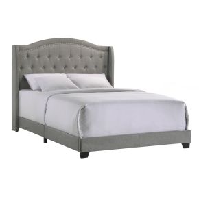 Intercon UB-BR-RHYQEN-SMK-C Intercon UB-BR-RHYQEN-SMK-C Rhyan - Upholstered Queen Bed - Smoke Finish