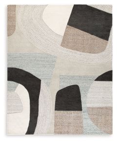 Signature Design by Ashley® R407121 Edrickhill - 8' x 10' Rug - Grayish Teal / Taupe / Cream