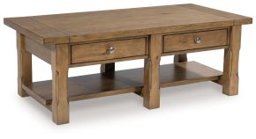 Ashley Furniture T539-1 Vandenmore - Rectangular Cocktail Table - Medium Brown