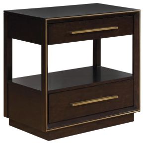 CoasterElevations 223262 Durango - 2-Drawer Nightstand - Smoked Peppercorn