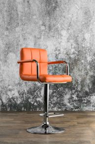 Furniture of America CM-BR6917OR Corfu - Bar Stool - Orange